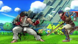Watch Ryu Punch Every Smash Bros. Character in the Gut