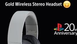 More images of the 20th Anniversary Edition DualShock 4 and PlayStation Gold Wireless Headset