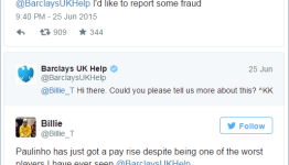 Tottenham Fan Reports Paulinho’s Unwarranted £30k Pay Rise To Barclays Bank As ‘Fraudulent Activity’