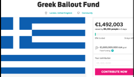 Indiegogo Campaign To Bail Out Greece Has Raised $1.65 Million… Only $1.77 Billion To Go