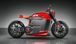 A Tesla motorbike concept by designer Jans Shlapins