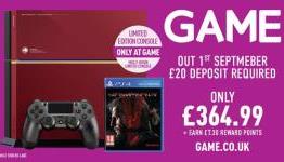 Metal Gear Solid V Limited Edition Console Now Available for Pre-Order in the UK