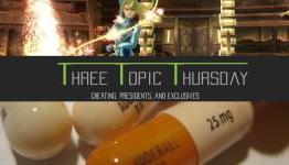 Three Topic Thursday: Cheating, Characters as President, and Pros and Cons of Exclusivity