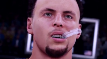 Stephen Curry’s Signature Mouthguard Routine Is in NBA 2K16