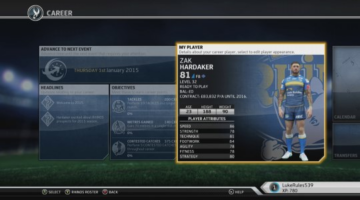 First Look: Rugby League Live 3 – ‘Star Player’ Career Mode