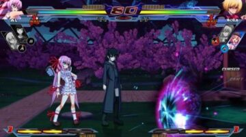 Nitroplus Blasterz short gameplay clips: Ein, Al, Ignis, and Mora