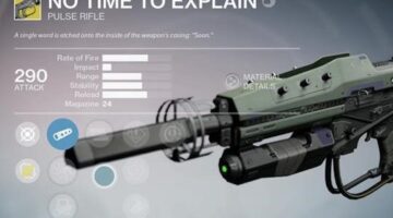 Destiny’s No Time to Explain can be acquired in-game today