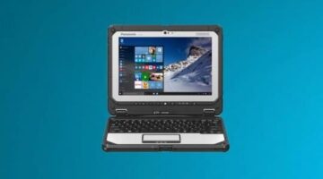 The ruggedized Panasonic Toughbook 20 can survive 6-foot drops and scorching hot temperatures