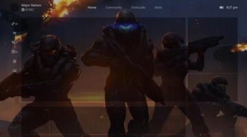 New Xbox One Experience background PSD template