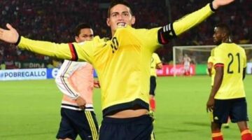 James leads Colombia in dazzling dressing room display