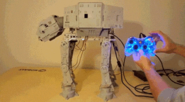 Vintage AT-AT Comes To Life With The Help Of An Xbox Controller