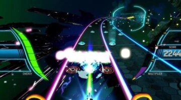 Play ‘Amplitude’ on PS4 in the dark with giant speakers