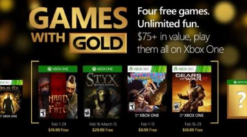 Xbox Live Games With Gold For February 2016
