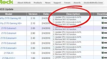 Intel Skylake Non-K OC KOed by ASRock
