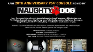 Sony & Naughty Dog Auction Rare PS4 Console to Raise Money for Youth Cancer