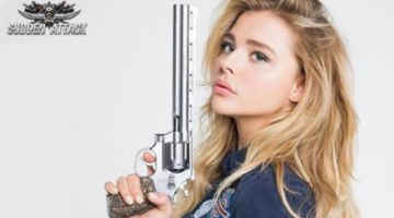 Hollywood actress Chloe Grace Moretz appears in Sudden Attack photoshoot