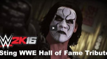 WWE 2K16 Video Pays Tribute to Sting’s WWE Hall of Fame Induction
