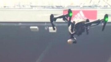 Why is a landmine-spotting drone at Old Trafford?