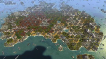 What A 61-Player Civilization V Map Looks Like Without The UI
