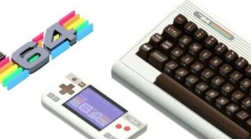THE 64 is a familiar-looking retro computer and handheld