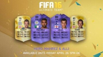 FIFA 16 Hero Cards for Premier League Player of the Year