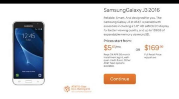 Samsung’s Galaxy J3 Is Live On AT&T, Packs A 1.3GHz Quad-Core Processor And 720p 5-Inch Screen