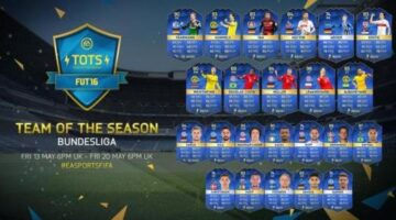 FIFA 16 Team of the Season Germany’s Bundesliga Revealed