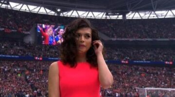 FA Cup final 2016: Singer Karen Harding misses cue to sing national anthem