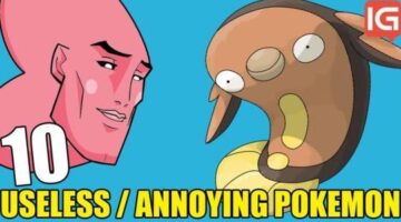 Top 10 Useless / Annoying Pokemon of All Time!