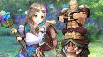 Atelier Firis details Angriff, Ren, Norbert, Dion, and Aurelie