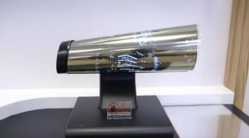 This Television Screen Can Be Rolled Up Like a Piece of Paper
