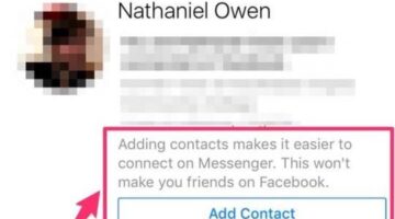 Facebook Messenger Is Testing “Add Contact” Request