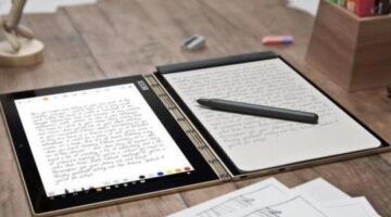 Lenovo Yoga Book copies handwriting off paper notepads