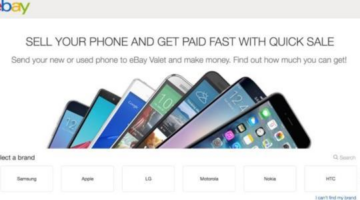 eBay launches a smartphone trade-in site called “Quick Sale”