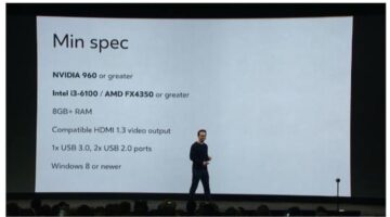 Oculus Rift Minimum Specs Reduced Meaning “PC VR is more affordable than ever”, Including Laptops