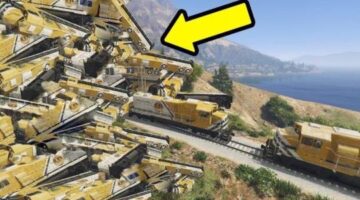 GTA 5 WHAT HAPPENS WHEN 100+ TRAINS vs 1 TRAIN? CAN YOU STOP THE TRAIN IN GTA 5 (GTA 5)