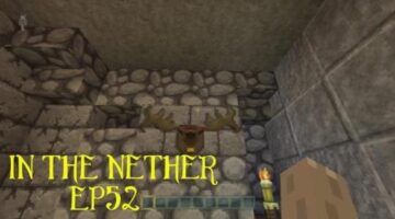 Minecraft – Lets build in the nether! ep52: Moose head.