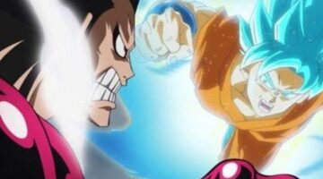 Super Saiyan Blue Goku, Gear 4 Luffy Square off in DBZ x One Piece 3DS Promo