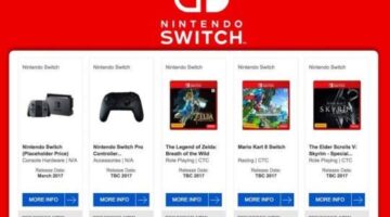 ‘EB Games Australia’ Site Confirming ‘Nintendo Switch’ price? Confirmed False Since