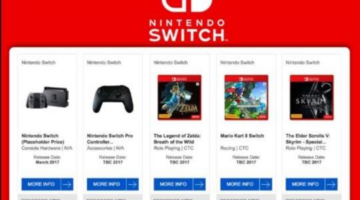 Nintendo Switch listing of Mario Kart 8, Skyrim and others on EB Games confirmed as fake