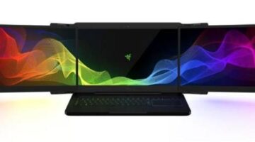 Razer’s Project Valerie is a laptop with 3 4K display screens