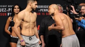 UFC Fight Night 103 ceremonial weigh-in video, photos: Penn, Rodriguez finally face off