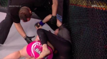 VIDEO: Celine Haga chokes out Amy Montenegro at buzzer, loses bout at Invicta 21