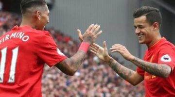 Philippe Coutinho & Roberto Firmino take on Jurgen Klopp in table tennis challenge