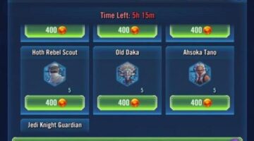 Star Wars Galaxy of Heroes SWGOH Cantina Battle Store Tips
