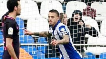 Deportivo La Coruña’s Alex Bergantinos brings Barcelona back to earth
