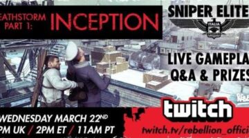 Rebellion Will Play Deathstorm Part 1: Inception on Twitch This Week