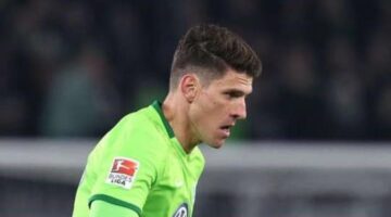 Wolfsburg’s Mario Gomez nets seven-minute hat-trick