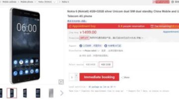 Nokia 6 Silver Model listed in China with April 11 availability
