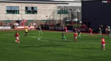 Fishlock scores stunning goal in 100th Wales game